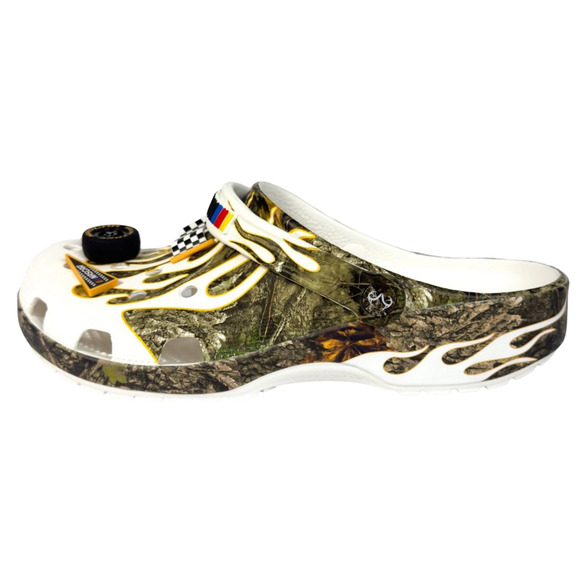 Crocs NASCAR Classic Clogs Realtree Camo Jibbitz Men 6/Women 8 Shoes New - Picture 16 of 16